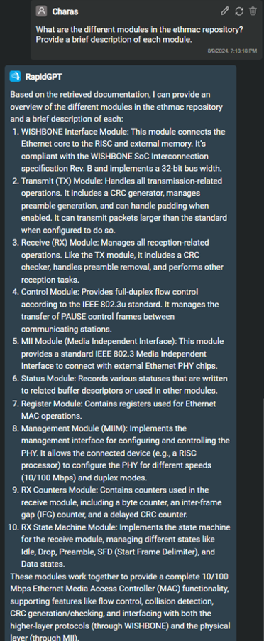 Magnus RAG Dashboard: Use Case 2 Conversation b